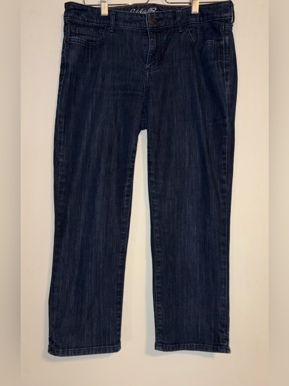 Eddie Bauer Women's Curvy Crop Jeans in Dark Indigo